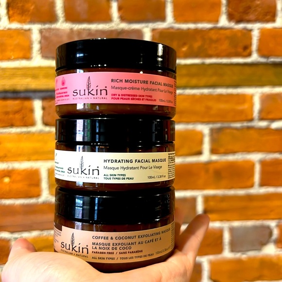 Sukin Facial Masques x3 100ml/ 3.38oz each Natural - Picture 2 of 3